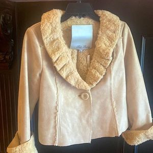 Beth Bowley gold metallic jacket. Size 6- Never worn.